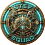 Officieel logo van Stef Squad Live, het livestream- en gamingkanaal van Steamline Media.